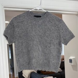 Zara Short Sleeve Gray Sweater - S - NWOT